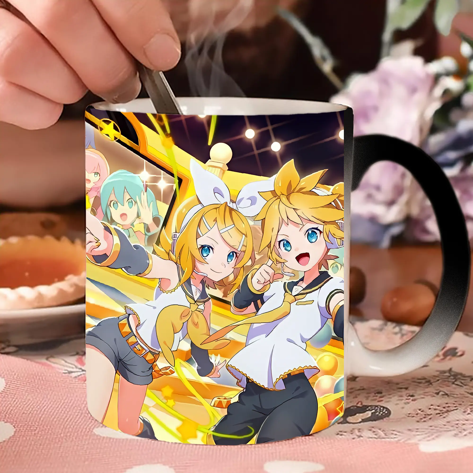 鏡音リン・レン ゴージャスな背景 元気 オリジナルデザイン