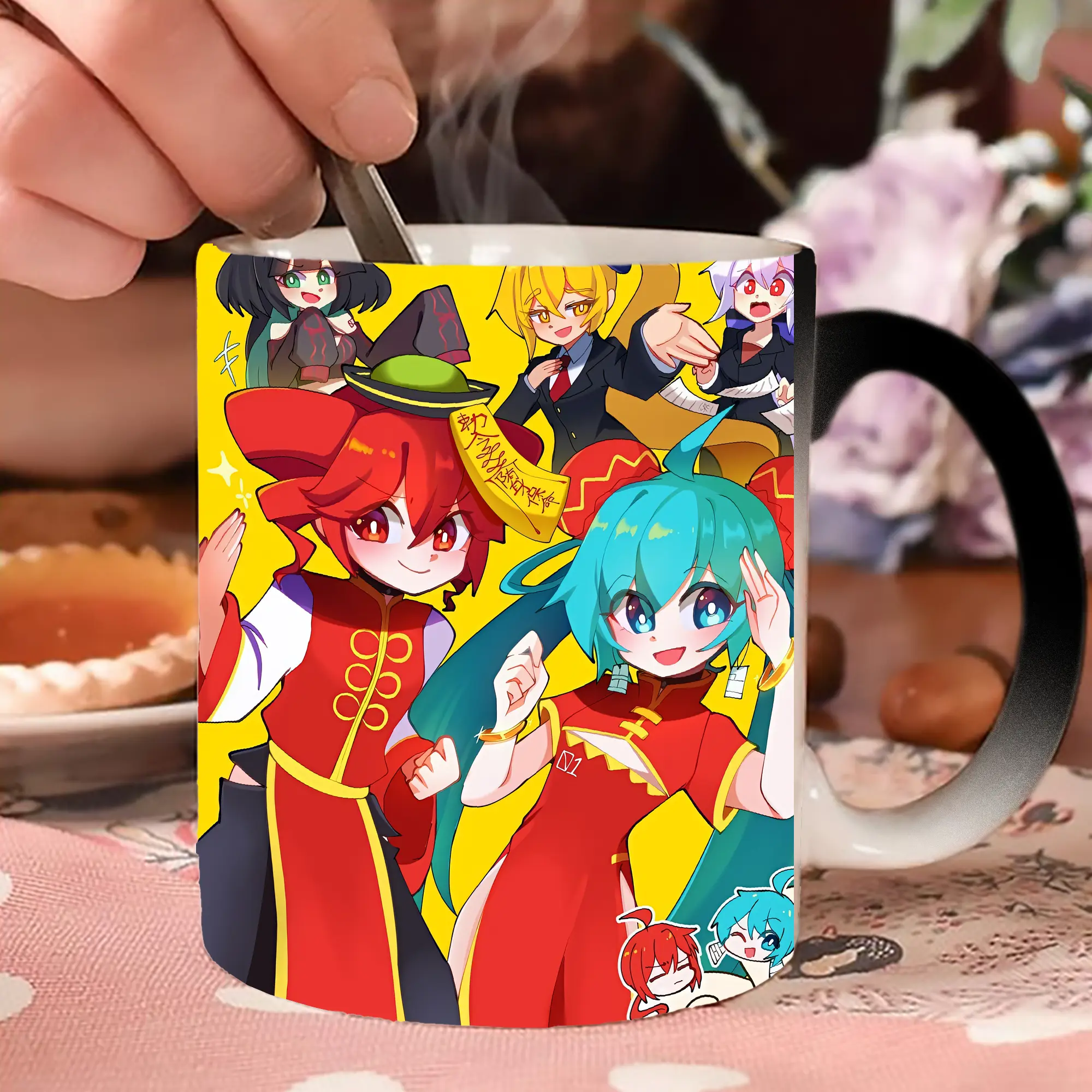 重音テト・初音ミク コラボキャラクターコンビ フェスティブ衣装 華やか オリジナルデザイン