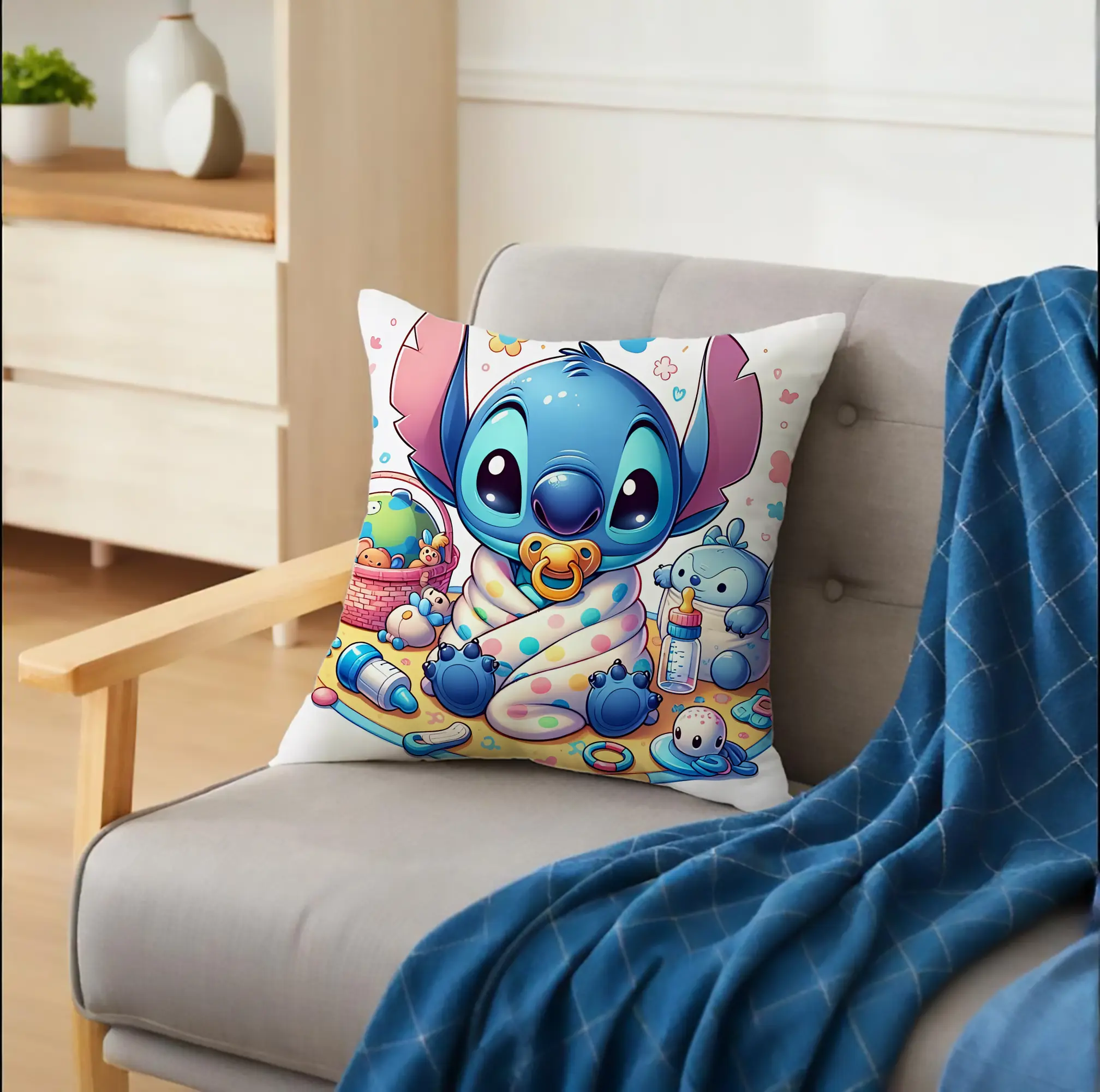 ディズニー スティッチ おしゃぶり 可愛い オリジナルデザイン