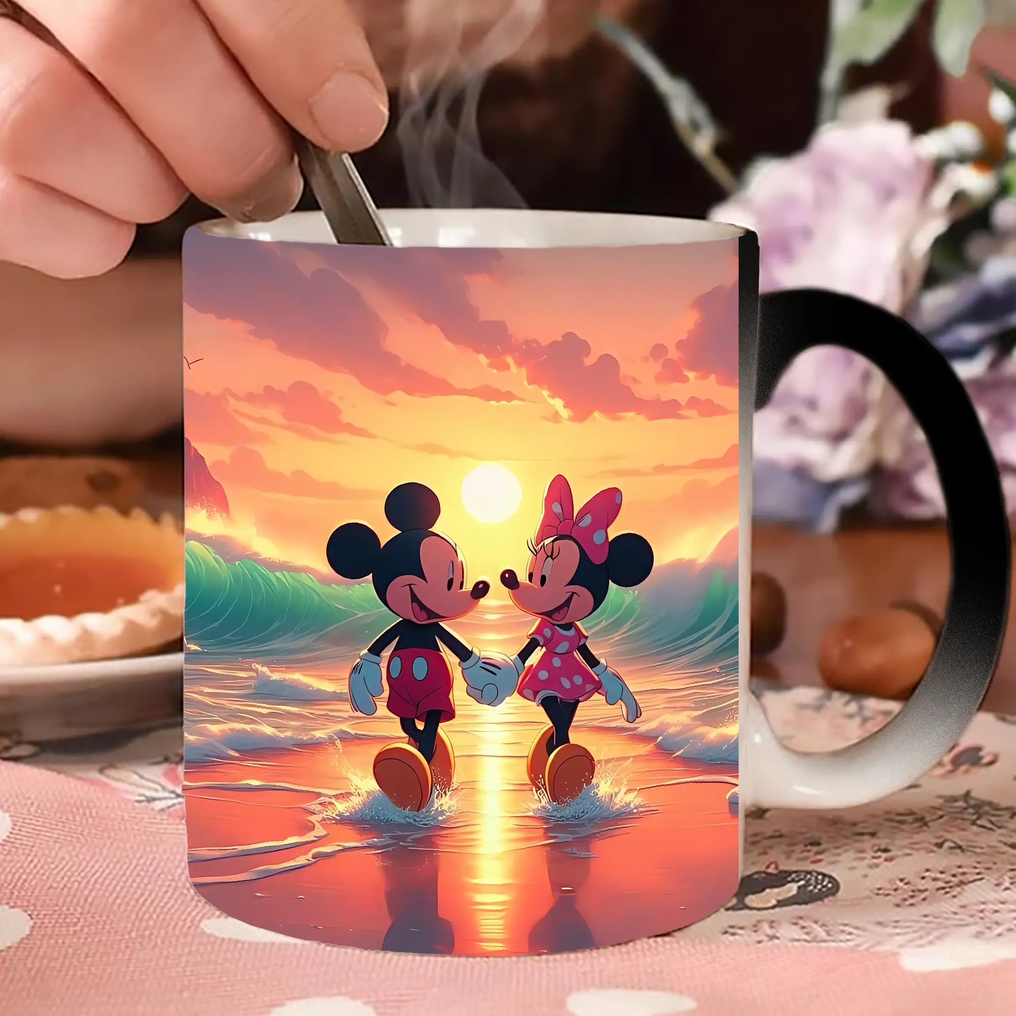 ミッキー＆ミニーサンセットビーチ ロマンチックアート