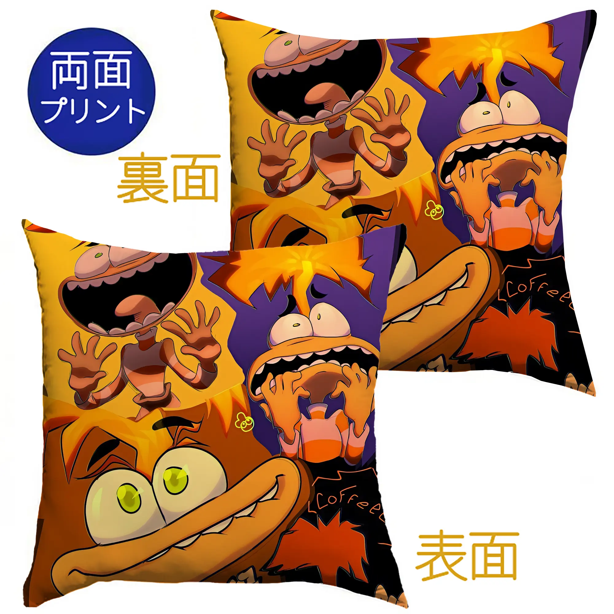ディズニー インサイド アングリー 集合 オリジナルデザイン - クッションカバー＆本体セット ・ ポリエステル素材 ・ 柔らかい肌触り ・ 通気性 耐久性あり ・ 手洗い可 インテリア用