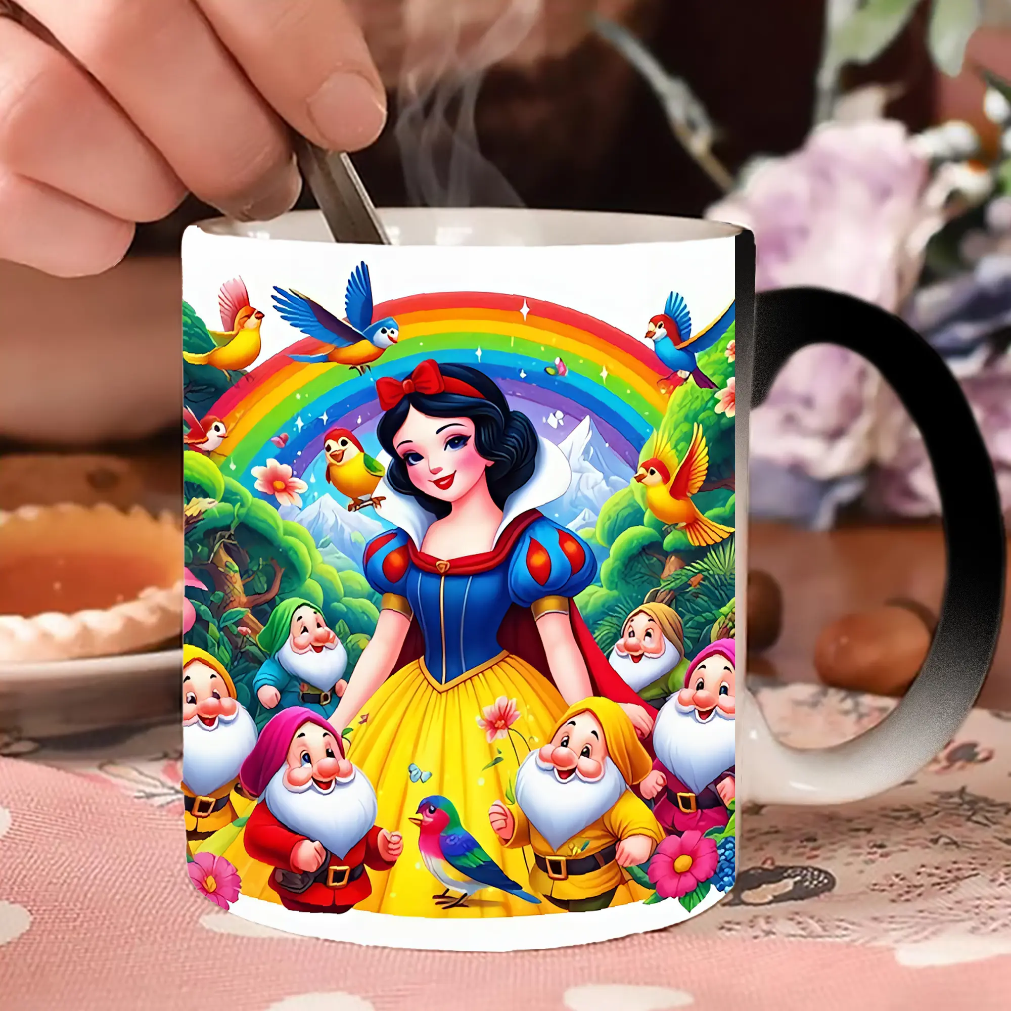 プリンセス 白雪姫＆小人たち レインボー ほっこり オリジナルデザイン ✅