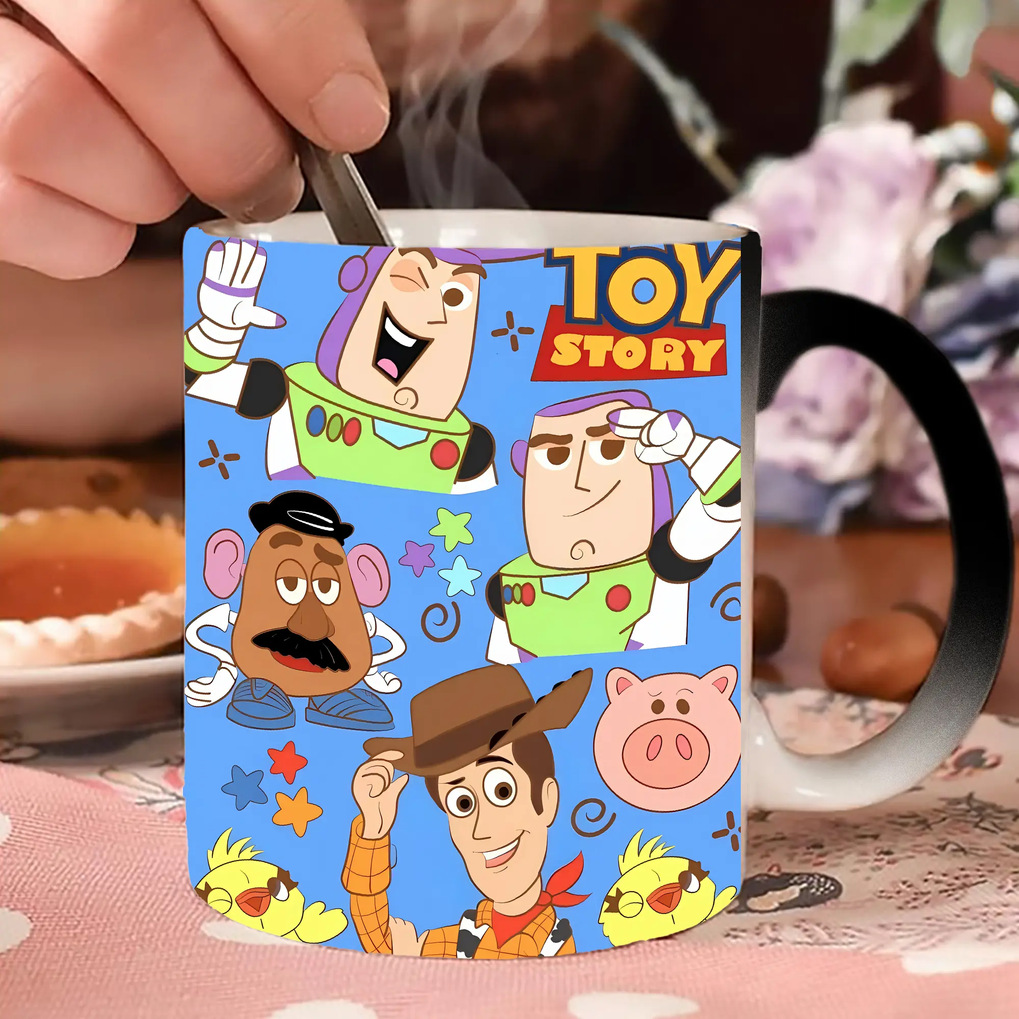 トイ・ストーリー ウッディ＆バズ キャラクター群像 星モチーフ クラシック オリジナルデザイン