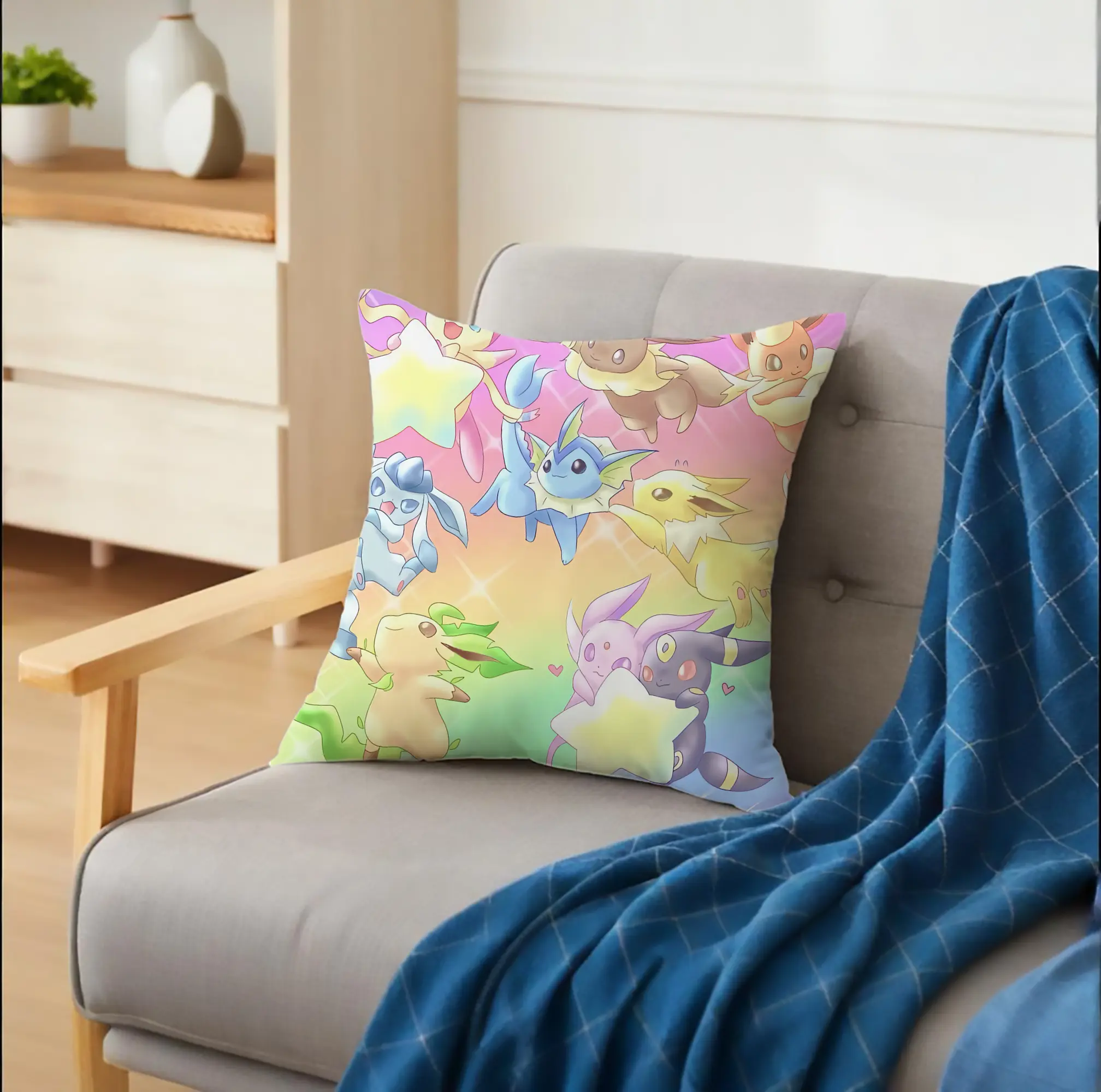 イーブイ進化系 ファンタジー レインボーカラー かわいい オリジナルデザイン