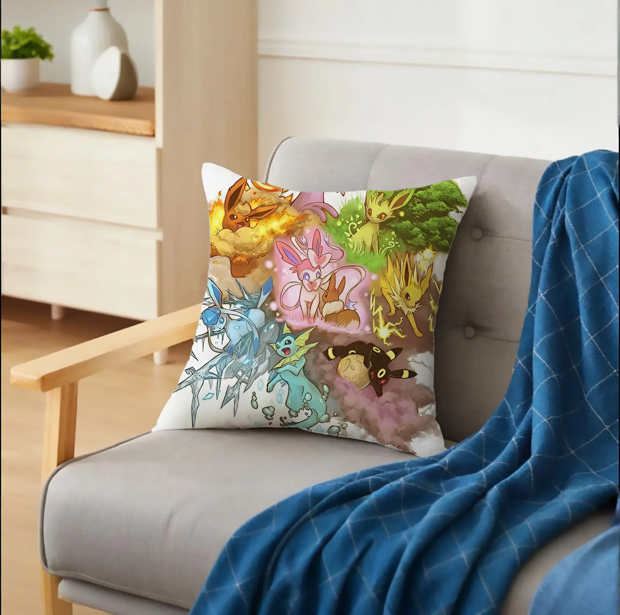 イーブイ進化系 フラワー 自然 オリジナルデザイン