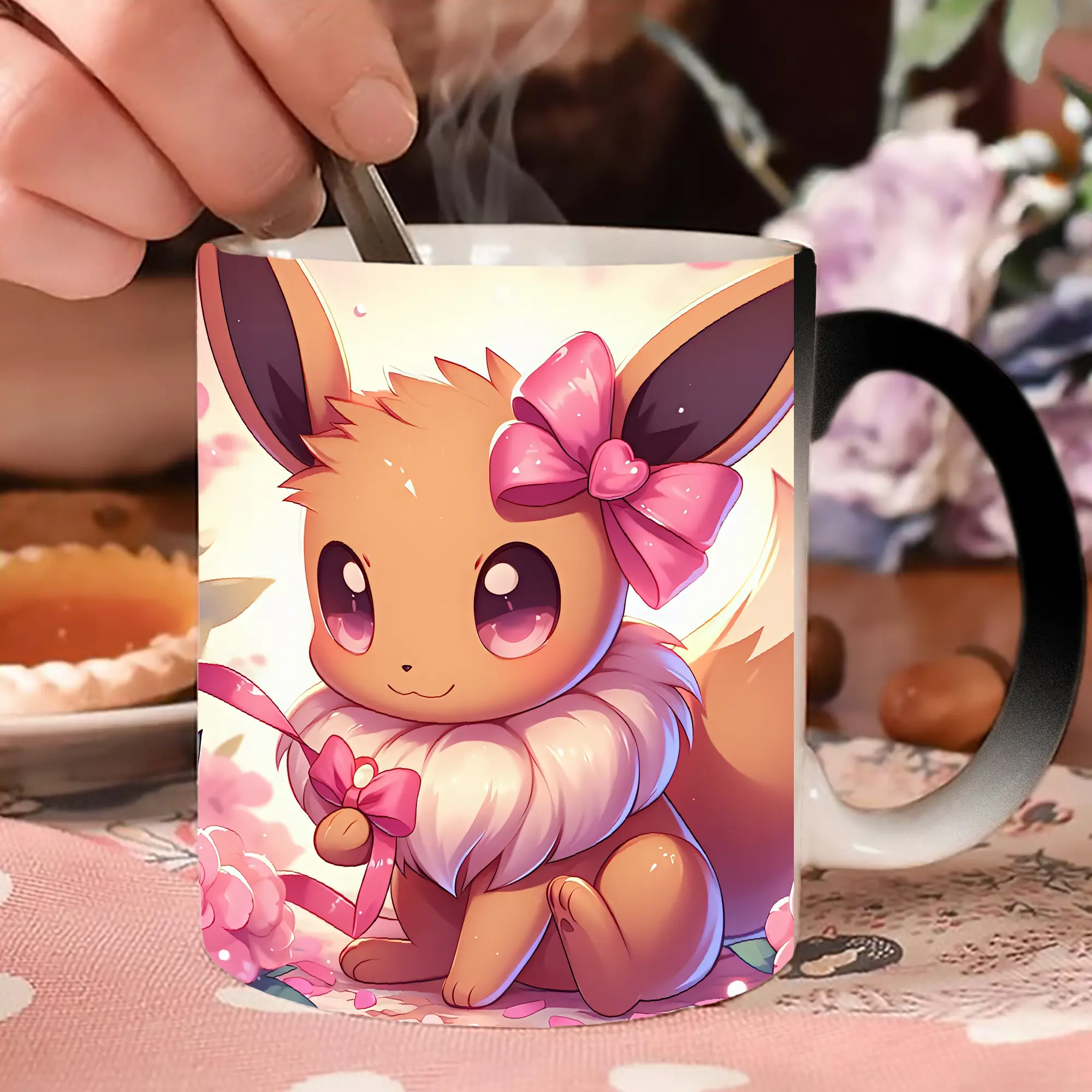 イーブイ ピンクの蝶 かわいい オリジナルデザイン