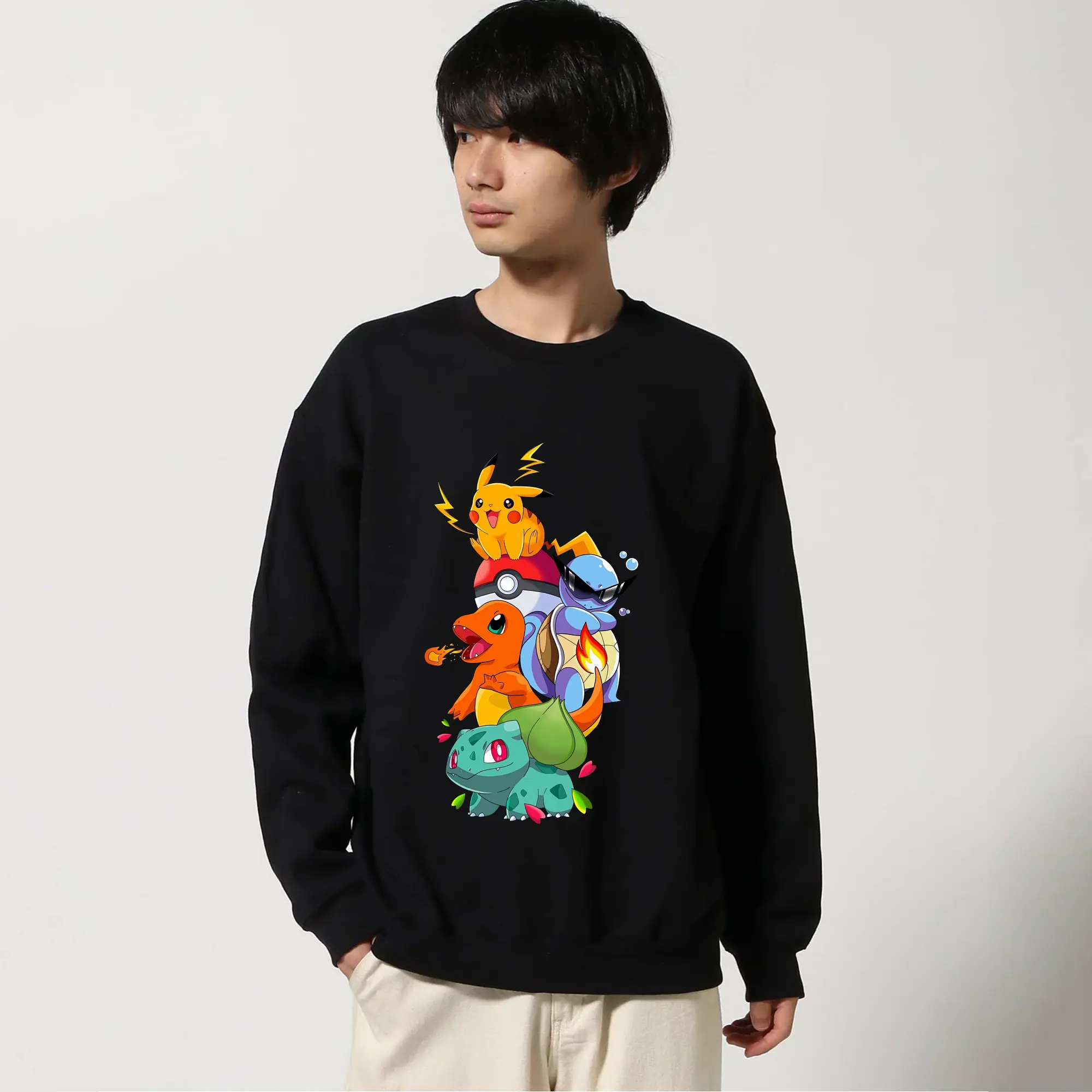 ポケモン ゼニガメ・ピカチュウ・ヒトカゲ・フシギダネ 進化形態 クール オリジナルデザイン