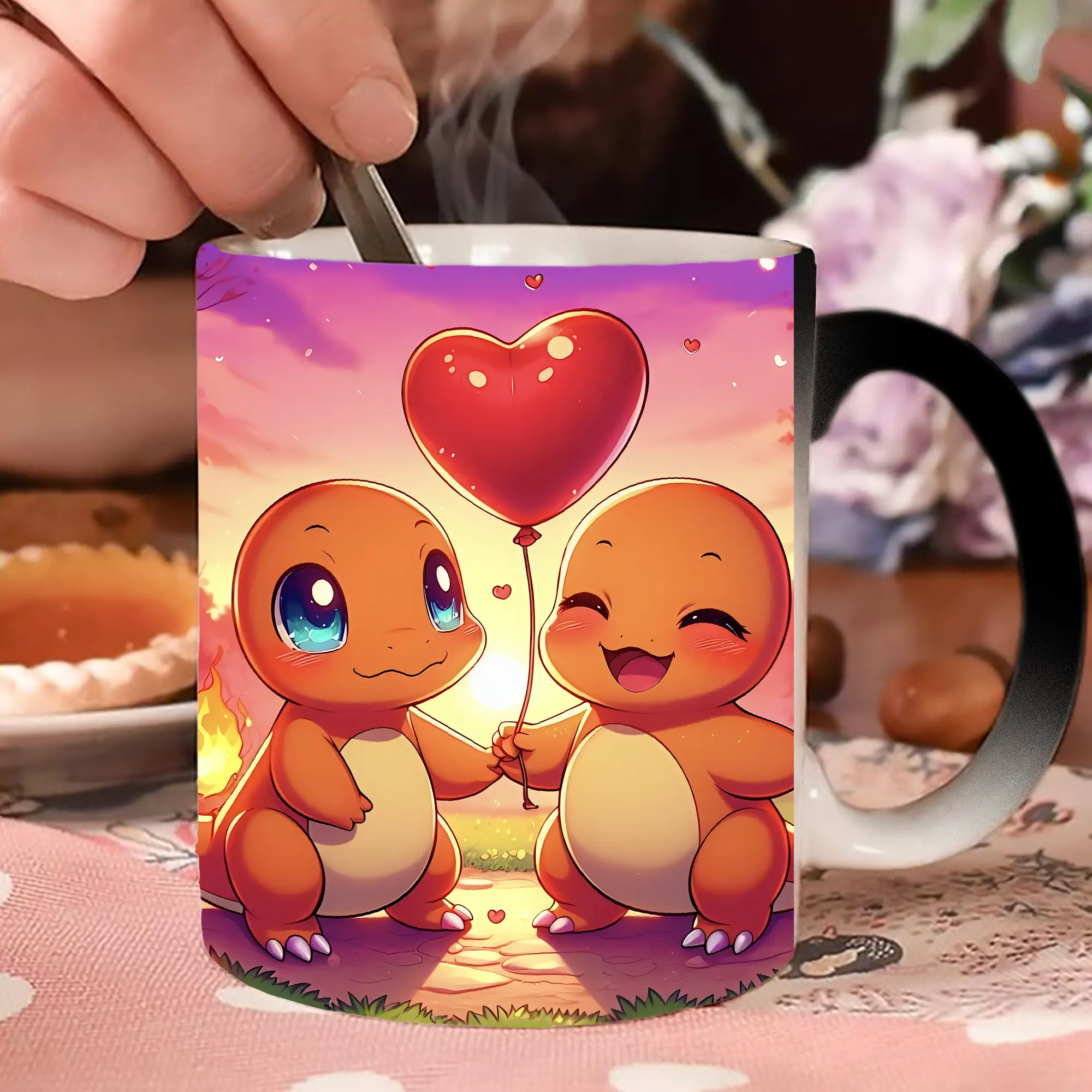 ポケモン ヒトカゲ ハート風船 可愛い オリジナルデザイン