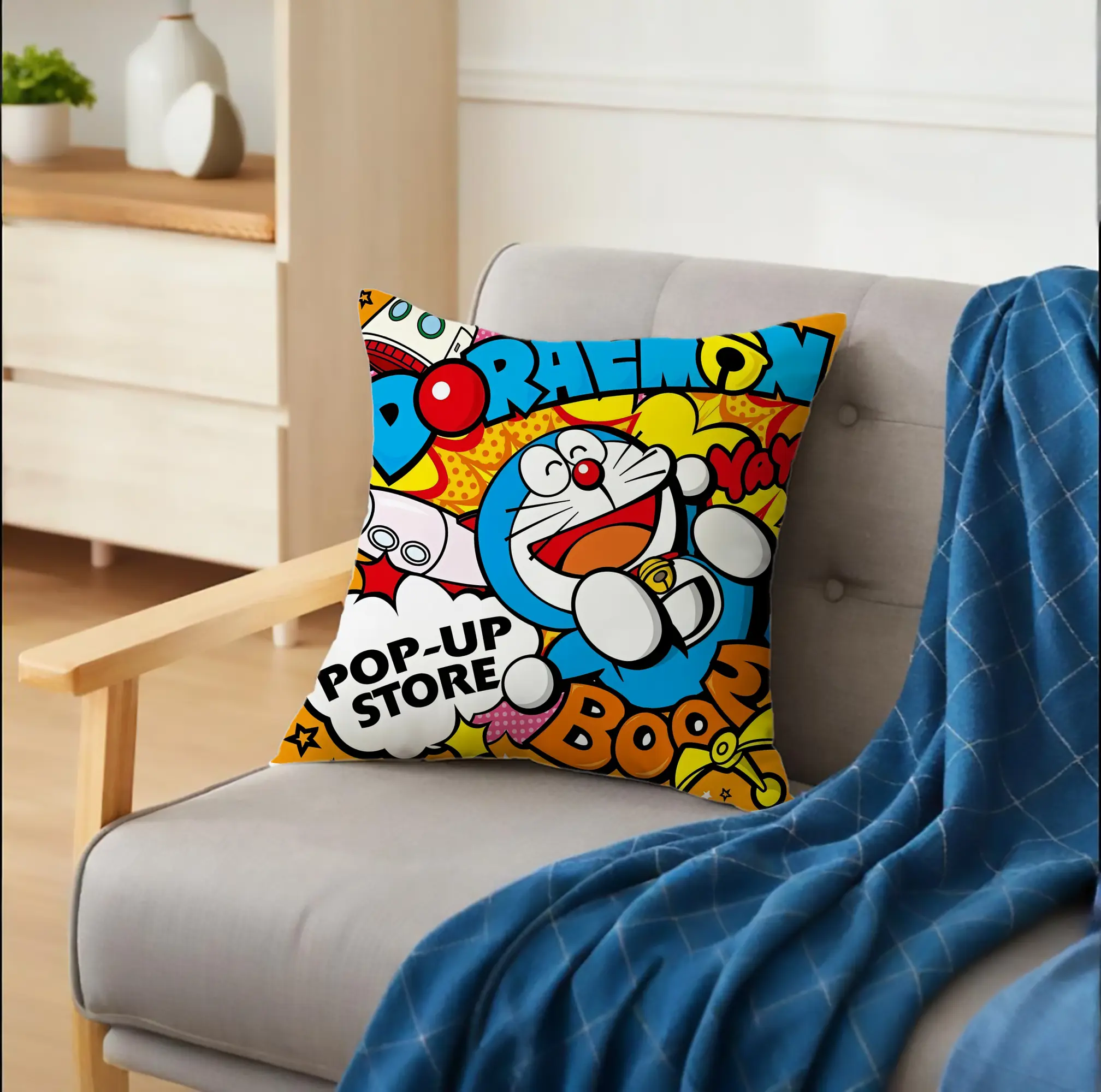 ドラえもん カートゥーン風 元気な画面 オリジナルデザイン