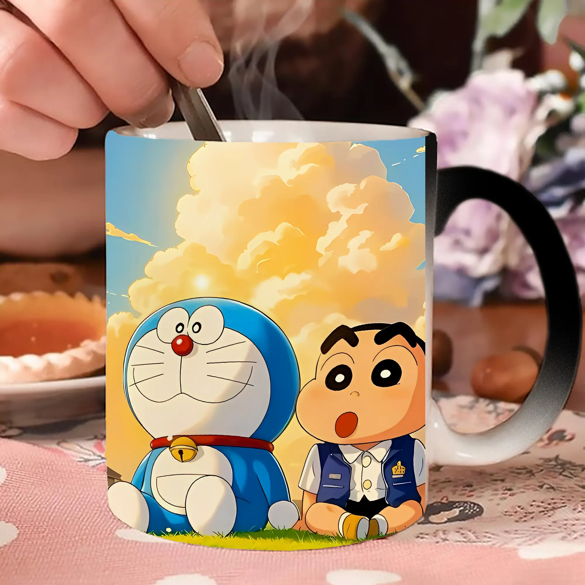 ドラえもん コラボ クレヨンしんちゃん 春フレーム かわいい オリジナルデザイン