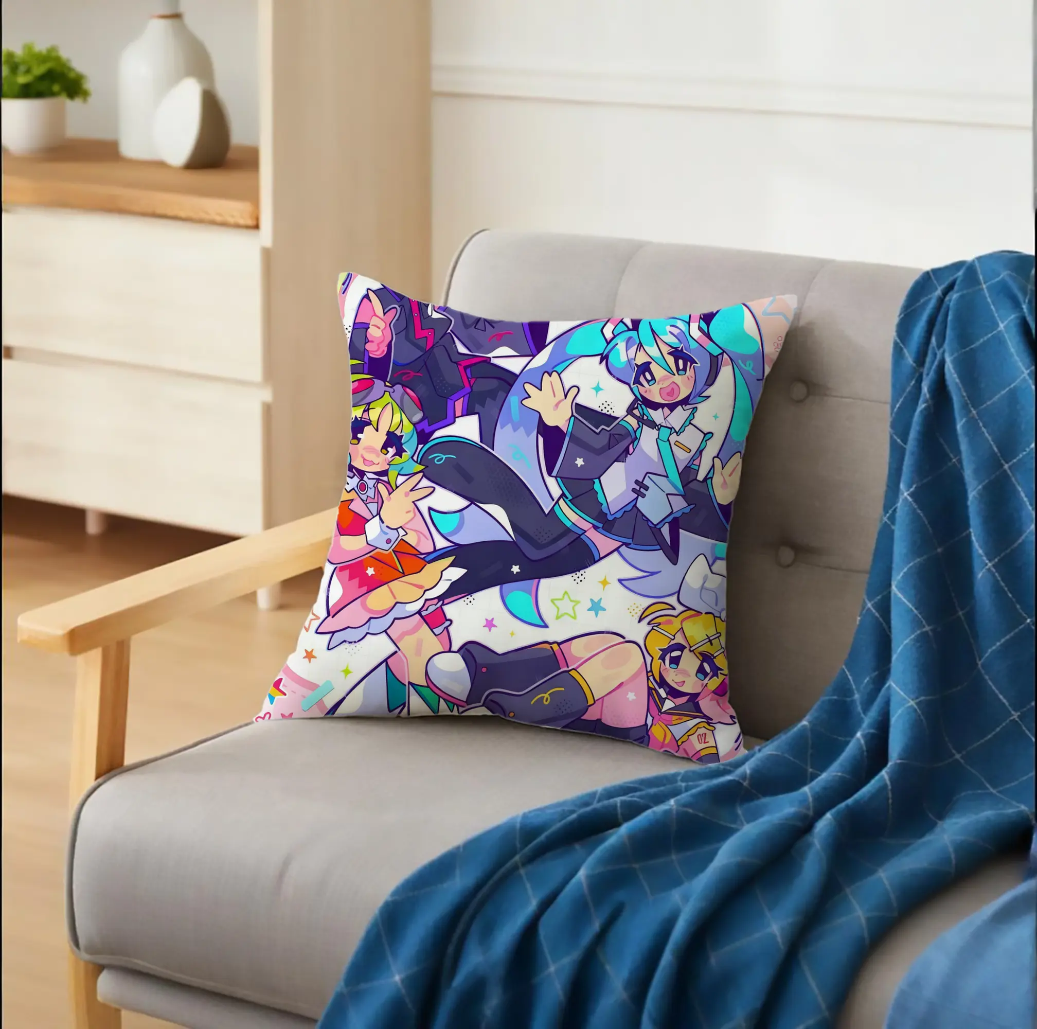 VOCALOID 初音ミク・鏡音リン・重音テト・GUMI カラフルポップ オリジナルデザイン