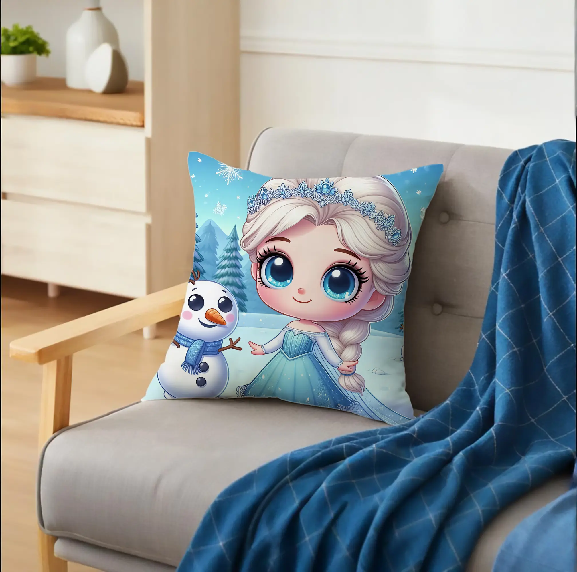 アナと雪の女王 デフォルメエルサ＆オラフ ポップで可愛いオリジナルデザイン