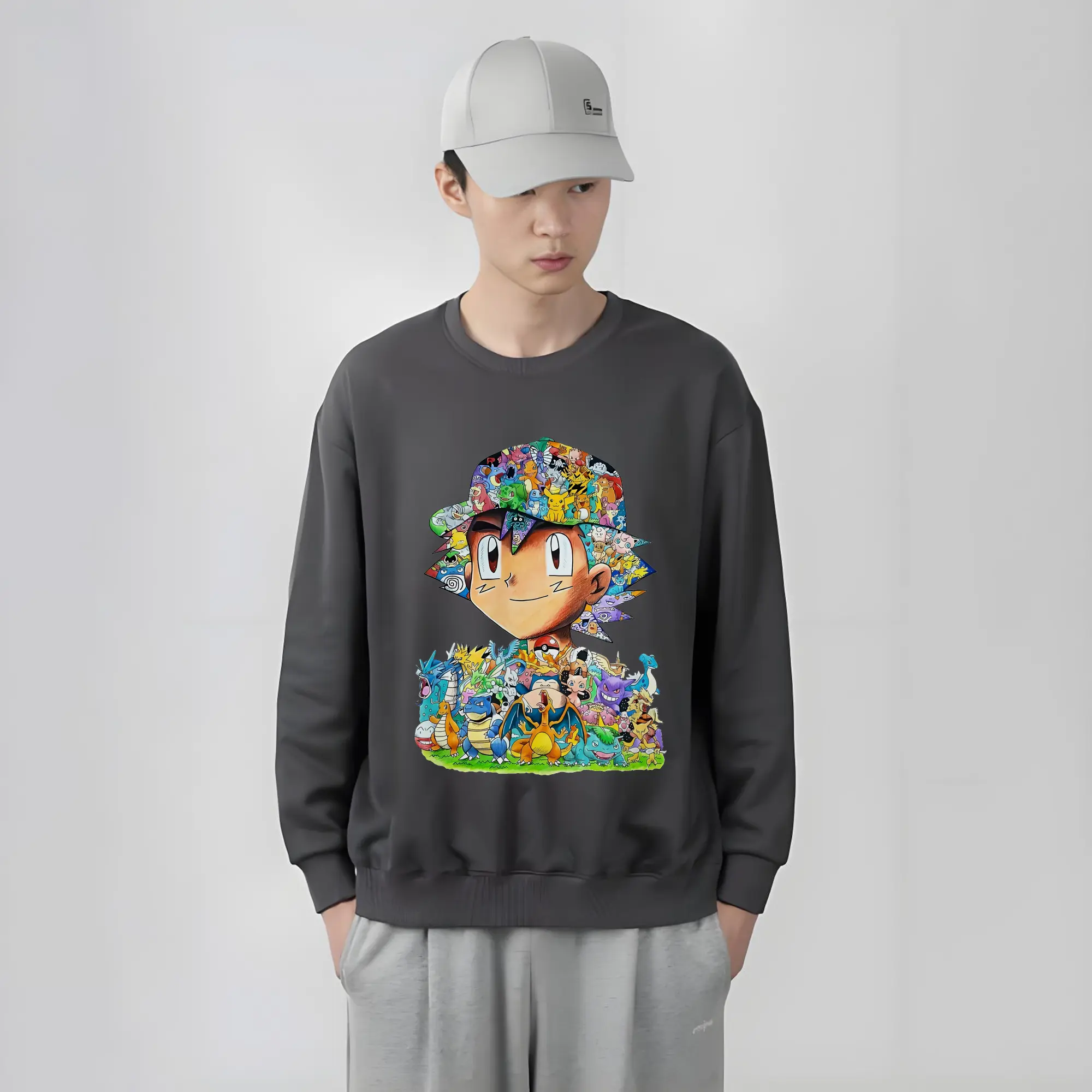 ポケモン ピカチュウ＆サトシ 全キャラクター集合 賑やか オリジナルデザイン