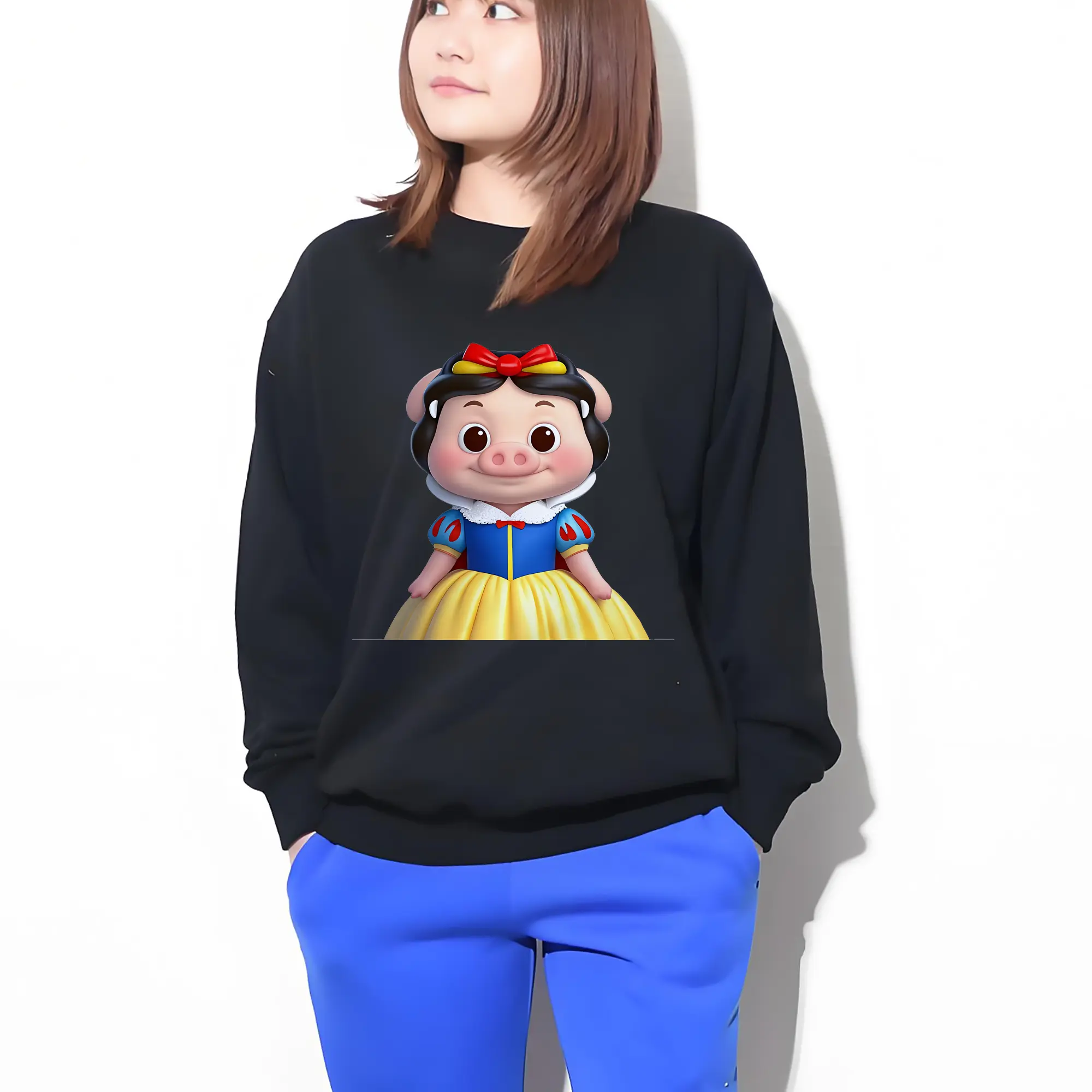 プリンセス 白雪姫 デフォルメ子ブタ ほのぼの オリジナルデザイン