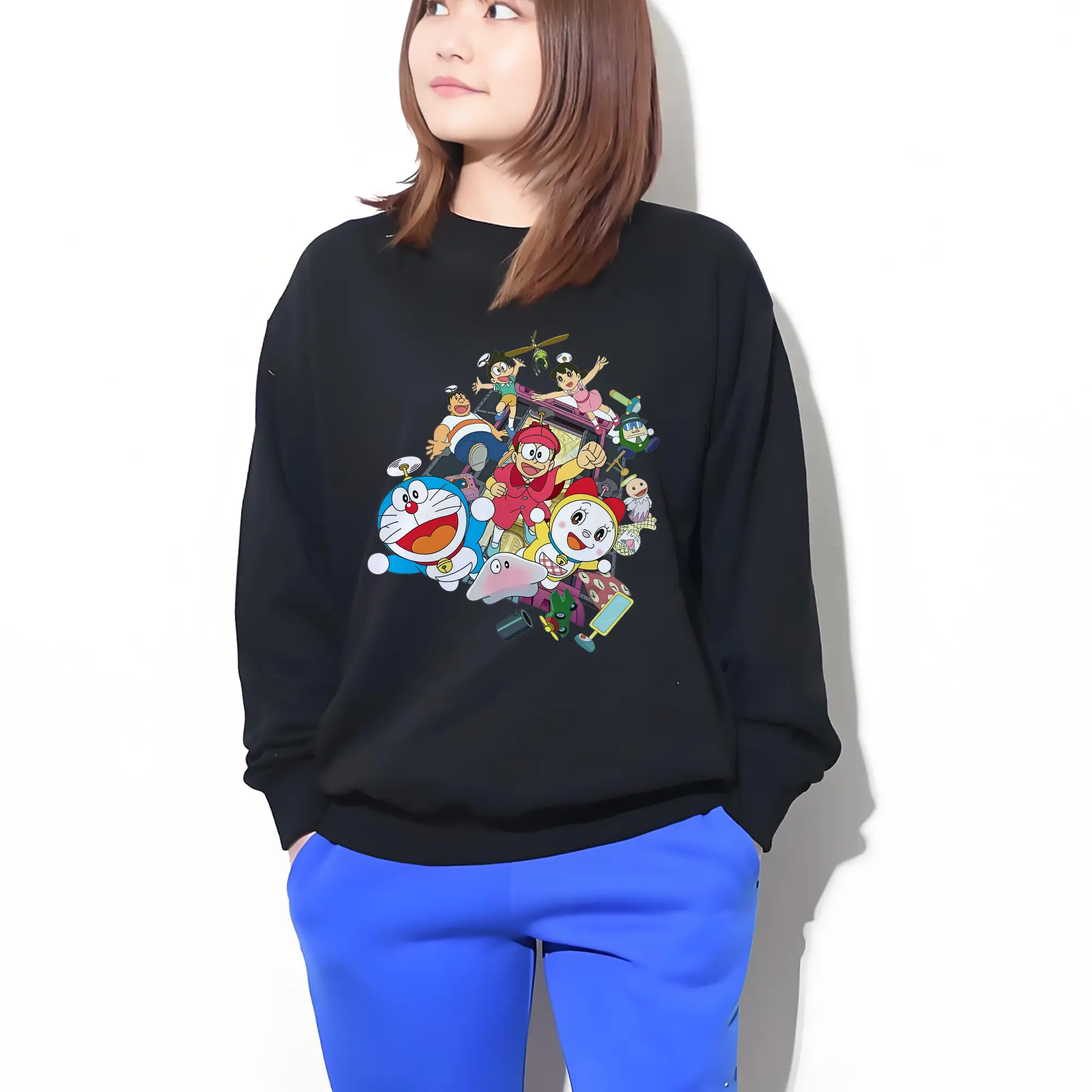 ドラえもん 全キャラクター集合 賑やか オリジナルデザイン