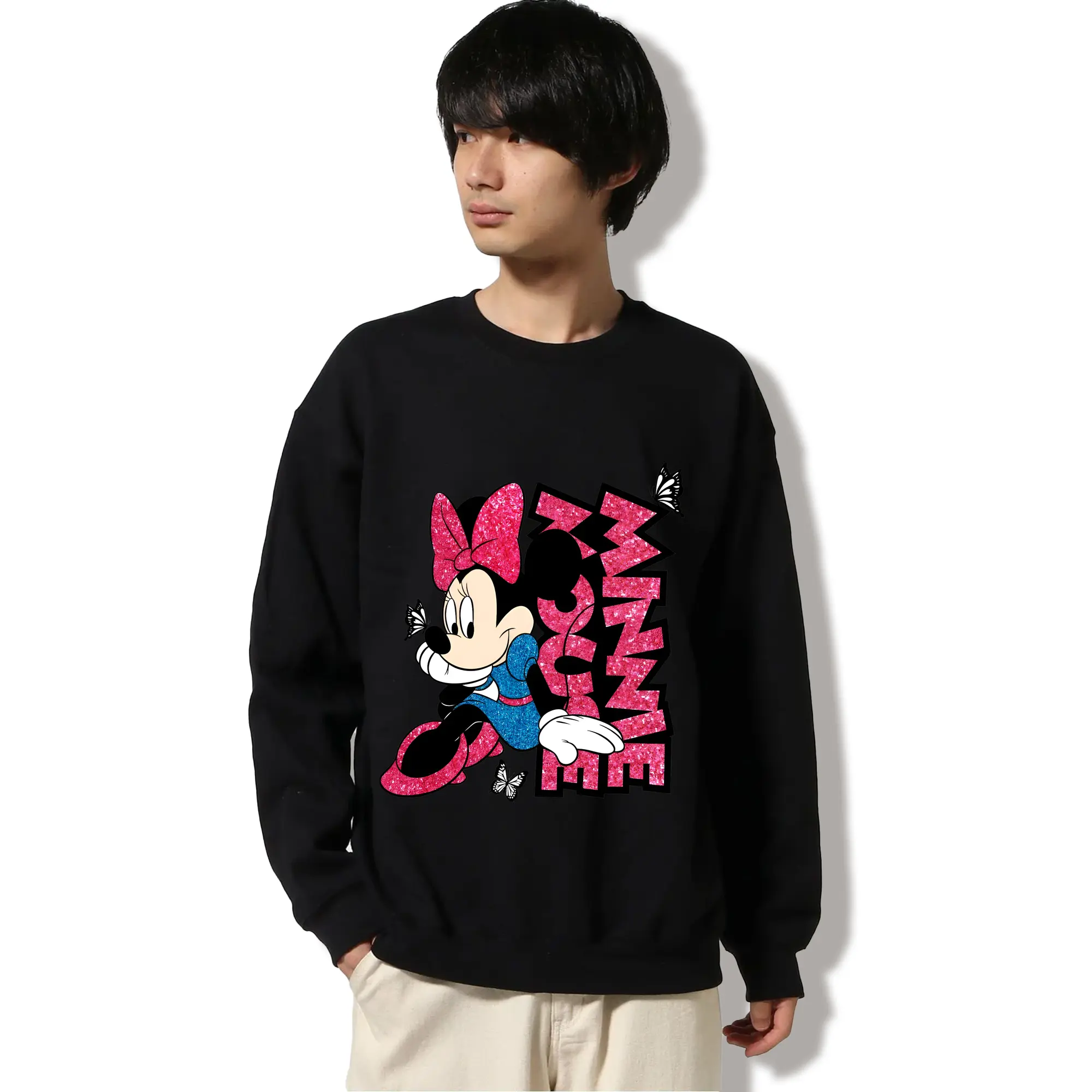 ミニーマウス ピンクロゴ ポップアート