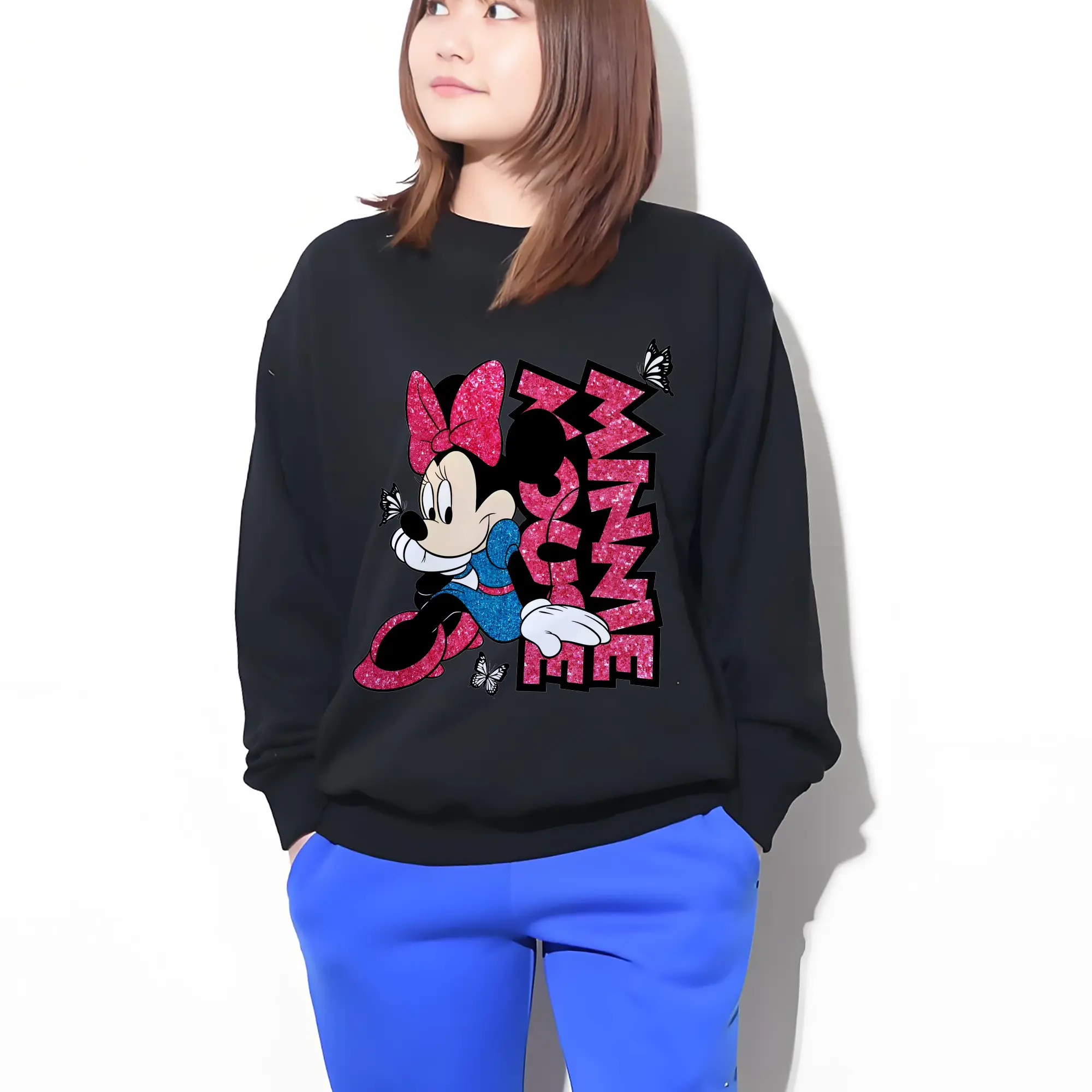 ミニーマウス ピンクロゴ ポップアート