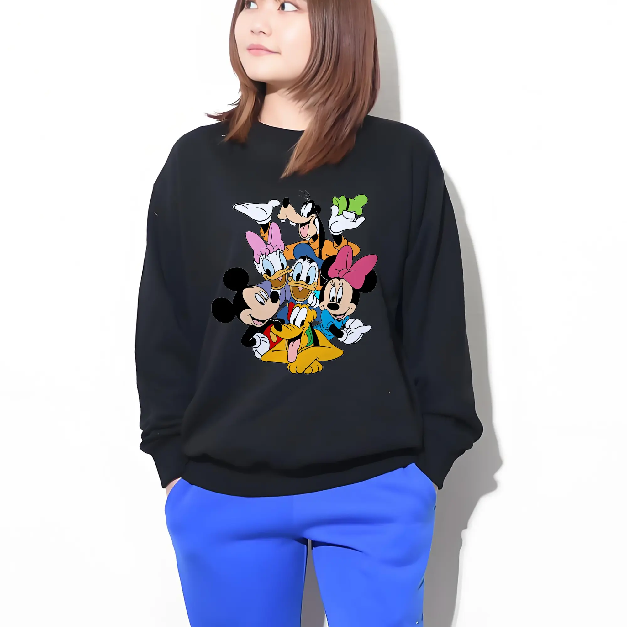 ミッキー＆ミニーファミリーアート カートゥーン風