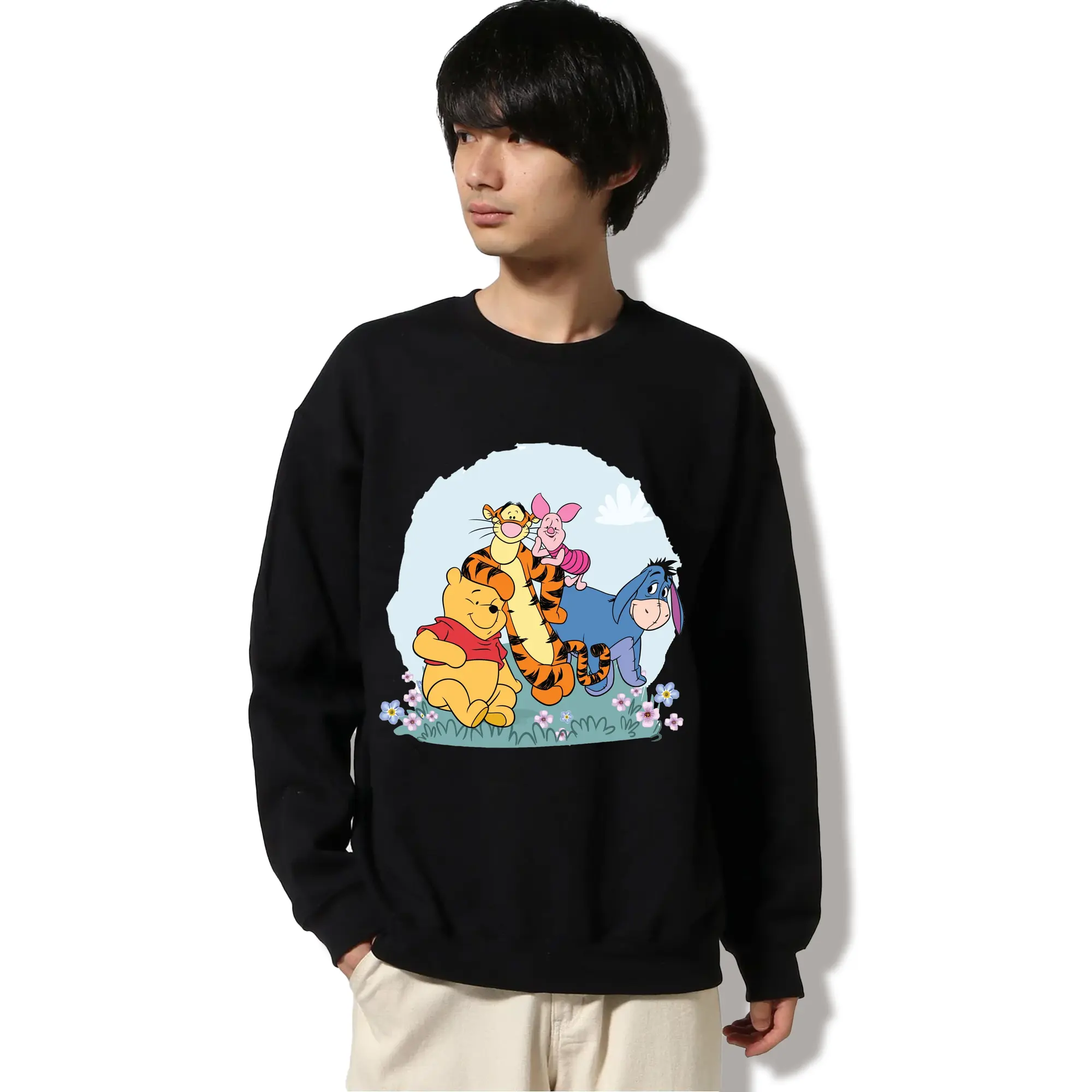 ディズニー くまのプーさん イーヨー ティガー ピグレット 花畑 オリジナルデザイン