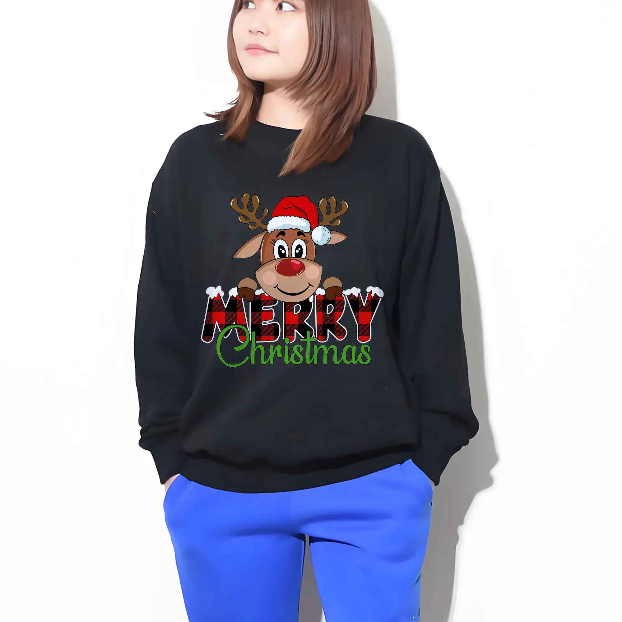 トナカイサンタ帽 カラフル メリークリスマス 特別限定